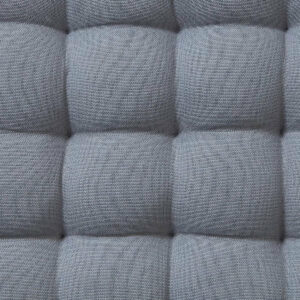 Galette de chaise capitonnée gris 36 x 36 cm