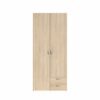 Armoire DAILY2 avec 2 portes 2 tiroirs imitation Chêne sonoma et blanc