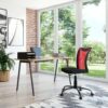 Fauteuil de bureau COMETT 2 Noir et rouge