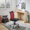 Fauteuil de bureau COMETT 2 Noir et rouge