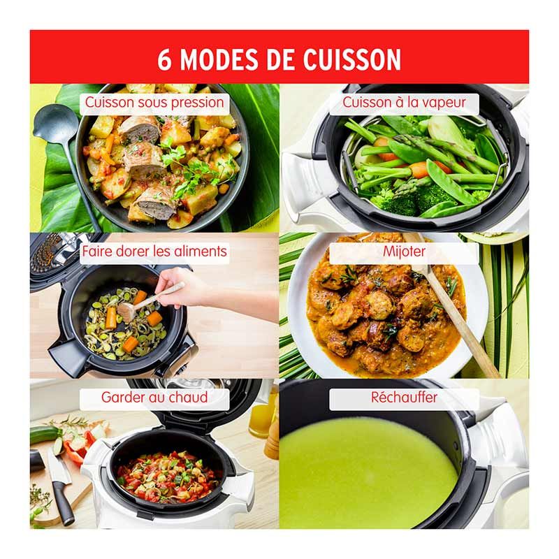 Multicuiseur MOULINEX COOKEO CE854B10 80 recettes