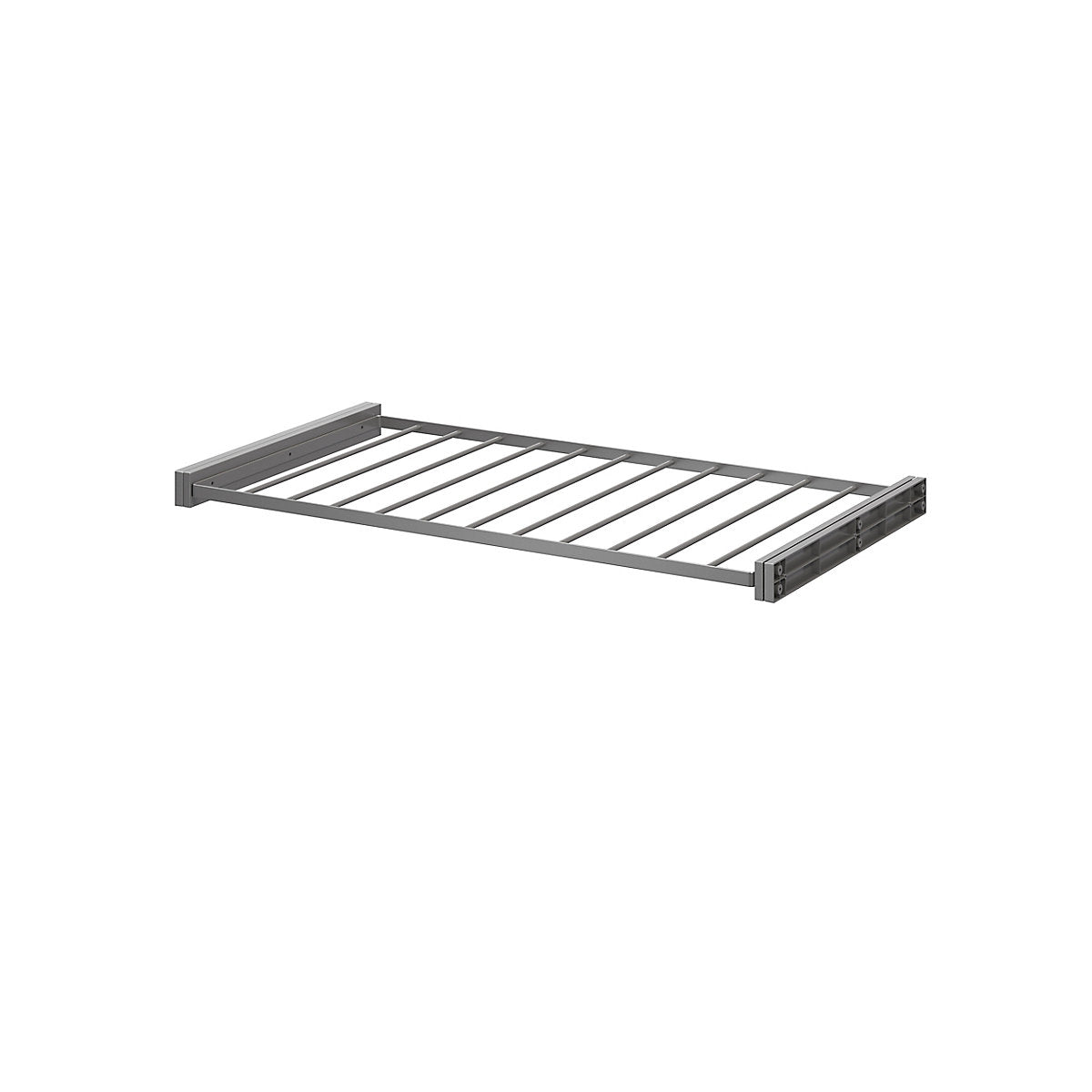Porte pantalons coulissant en acier gris 11 barres L. 96,4 x P. 51 cm