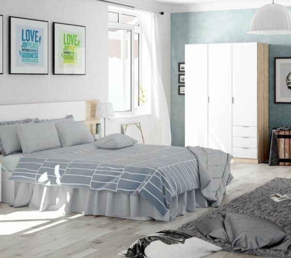 Armoire_ZOA_3_tiroirs_et_3_portes_Blanc_et_ch_ne Armoire ZOA 3 tiroirs et 3 portes Blanc et chêne