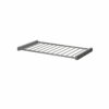 Porte pantalons coulissant en acier gris 11 barres L. 96,4 x P. 51 cm