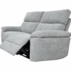 Canapé 3 places 2 relax électriques ORION tissu gris clair