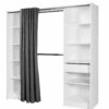 telechargement_17_c3b64711-20be-4e0f-ba4f-1c58c8b604f1 Kit dressing 2 colonnes réversibles avec rideau Eklips II coloris blanc H. 200 x L. 200 x P. 48 cm