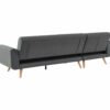 Canapé d'angle réversible convertible MARINE tissu Gris foncé