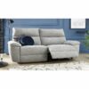 Canapé 3 places 2 relax électriques ORION tissu gris clair