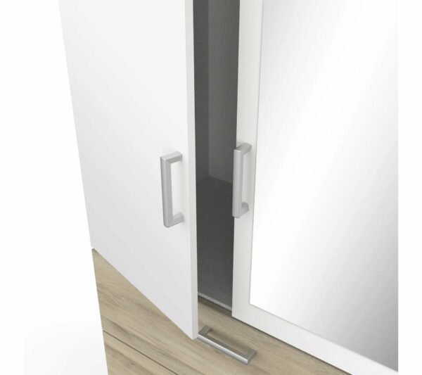 telechargement_3_9eca8b1c-3acb-4779-93a0-5b7074ada267 Armoire 3 portes 2 tiroirs L.134 cm READY imitation chêne kronberg et blanc