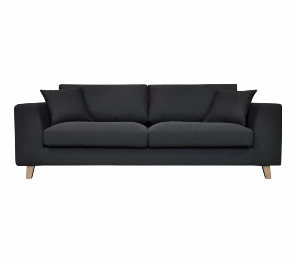 Canapé 3 places BILBO tissu Gris anthracite