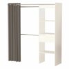 Aménagement Dressing Extensible Blanc - Ara - L 168 X L 50 X H 187 Cm