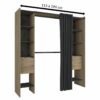 Dressing DANA imitation Chêne et noir extensible de 115 à 190 cm