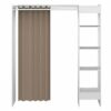 Dressing Tom Blanc Et Rideau Taupe Une Colonne 160 X 182