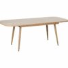 Table à manger extensible 160-200 x 90 cm COLUMBUS imitation chêne