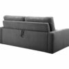 Canapé convertible express 3 places SAMIRA Gris foncé