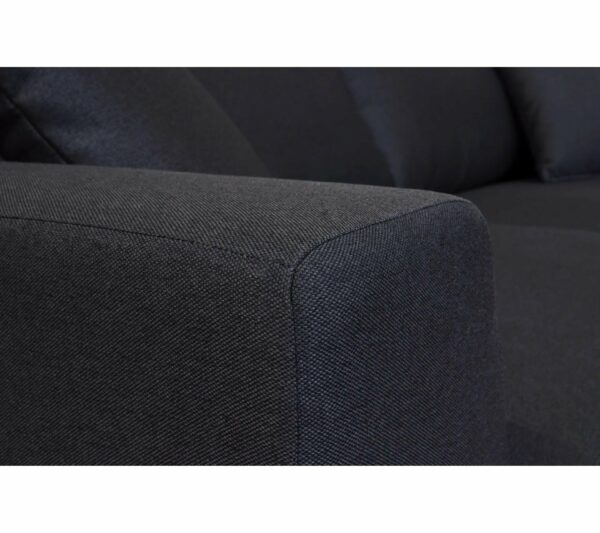 Canapé 3 places BILBO tissu Gris anthracite