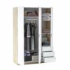 telechargement_6_772e35b2-0b2e-4196-9953-f821f619d978 Armoire ZOA 3 tiroirs et 3 portes Blanc et chêne