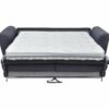 Canapé 3 places convertible express 160x190cm MILANE tissu gris anthracite