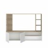 Meuble TV OMBRE imitation chêne et blanc