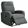 Fauteuil Relax OSCAR Tissu Gris Clair