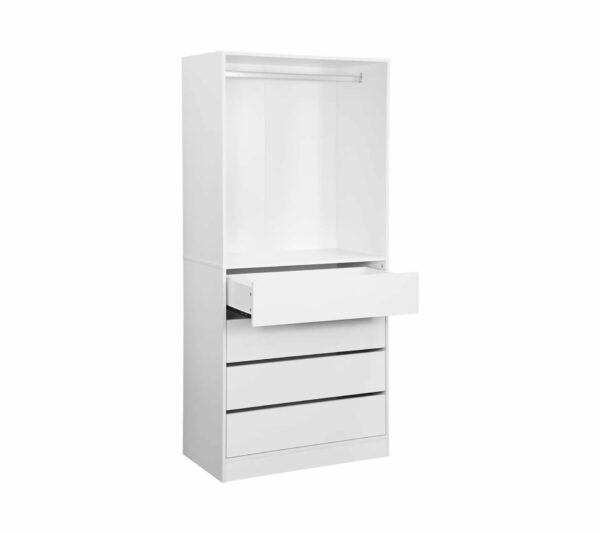 telechargement_8_74523965-4e0d-4ebd-a993-9ac2ad8907c3 Module Dressing Avec 4 Tiroirs Et 1 Penderie Blanc. Panneaux Stratifiés