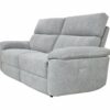 Canapé 3 places 2 relax électriques ORION tissu gris clair