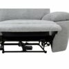 Canapé 3 places 2 relax électriques ORION tissu gris clair