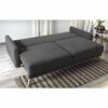 Canapé 3 places convertible avec coffre BALIO Gris anthracite