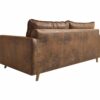 Canapé 3 places convertible semi-express SINKI tissu vintage couchage 182x142 cm